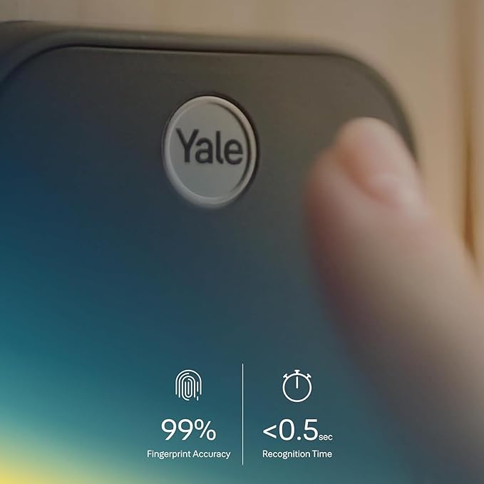 Yale Assure Lock 2 Touch Deadbolt, Lifetime Brass Key-Free Smart Lock with Wi-Fi Connected Touchscreen Keypad and Fingerprint Scanner for Code Entry and Remote Access, YRD450-F-WF1-P05