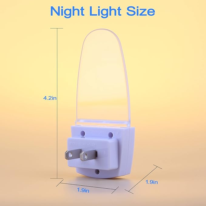Motion Sensor Night Light 2 Pack, 0.5W Plug in Motion Activated LED Night Lights, Automatic Motion Detector Night Lights for Kids Room, Bedroom, Bathroom, Stair, Toilet, Corridor (Blue)