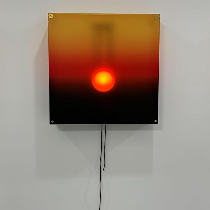 Mindfulness Wall Lamp Features Manual Sun Sunrises Sunset Hanging Light for Serenes Home Atmospheres Acrylic Wall Light
