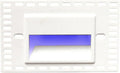 WAC Landscape Lighting, LEDme 120V LED Horizontal Invisible Trim Step and Wall Light Blue Built-in LED in White