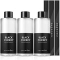 COCODOR Reed Diffuser Oil Refill/Black Cherry /6.7oz / 3 Pack/Aromatherapy, Home Fragrance, Scented Oils, Oils for Reed Diffuser, Bathroom Home Decor