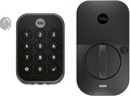 Yale Assure Lock 2 Touch Deadbolt, Black Suede Key-Free Smart Entry Door Lock with Bluetooth Connected Keypad and Fingerprint Scanner for Code Entry (No Wi-Fi), YRD430-F-BLE-BSP