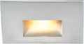WAC Landscape Lighting, LED 12V Horizontal Indoor or Outdoor Step and Wall Light Amber 1800K Built-in LED in Stainless Steel
