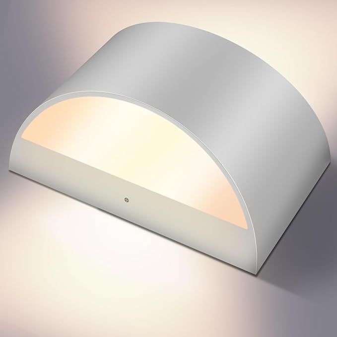 Wall Sconces Set of Two | Modern LED Indoor Wall Lights,Up and Down Wall Mount Light,Aluminum,Hardwired,Dimmable, Warm White 3000K, 1400Lm
