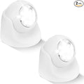 Motion Sensor Outdoor Lights - Outdoor Motion Sensor Light Battery Operated Wireless Spotlight Motion Detector Security Light Auto On Off for Sheltered Porch Stair Hallway Garage Wall Shed (2 Pack)