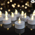 Battery tealights ,24 Pack Realistic and Bright Flickering Last 200 hours Longer Battery Operated Flameless LED Tea Lights candles for Holiday, Weddings, Birthdays,Halloween,Christmas(Warm White)