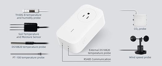 UBiBot Smart Plug WiFi Remote Control Outlet Alexa & IFTTT, Energy Monitoring and Timer Function, No HUB Required, Delayed Switch Supports External Temperature Probe (SP1 WiFi & SIM)