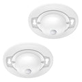 Energetic 4.7 Inch Motion Sensor Closet Ceiling Lights, LED Under Cabinet Lights Wired, Flush Mount Ceiling Lighting Fixtures for Bedroom, Kitchen, Hallway, Wet Location, 120V, 5000K, White, 2 Pack