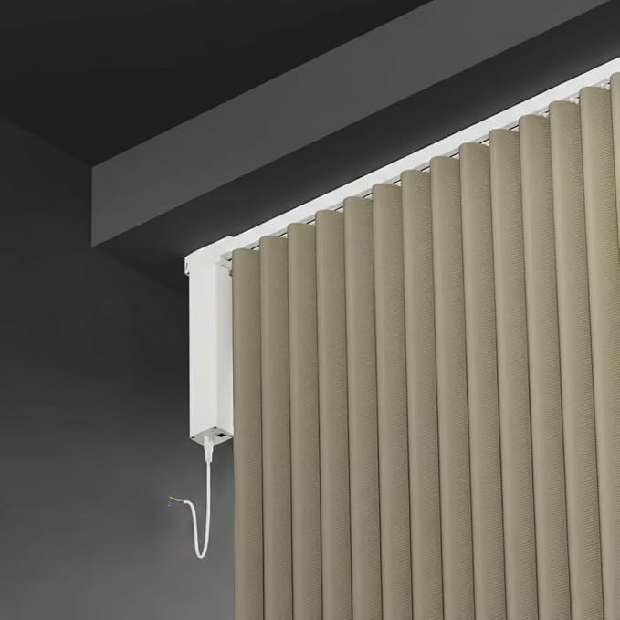 Motorized Curtain Track for Ripple Fold Curtains, Heavy Duty 2.5N Automatic Curtain Opener, Pre-Assembled Electric Curtains with Remote & Dry Contact System (7 meters (275.6 inches))