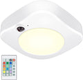 BIGMONAT Ceiling Light Battery Powered, Wireless Shower Light with Remote and Timer, Color Changing Night Light, LED Wall Light for Hallway Stair Closet Corridor Bedroom Pantry Laundry