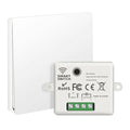 RGBZONE Self-Powered Wireless Remote Switch Kit, 10A AC85-240V No Rewiring 100FT Range RF433 Remote Control Switches for in-/Outdoor Lights (RF Switch and Receiver)