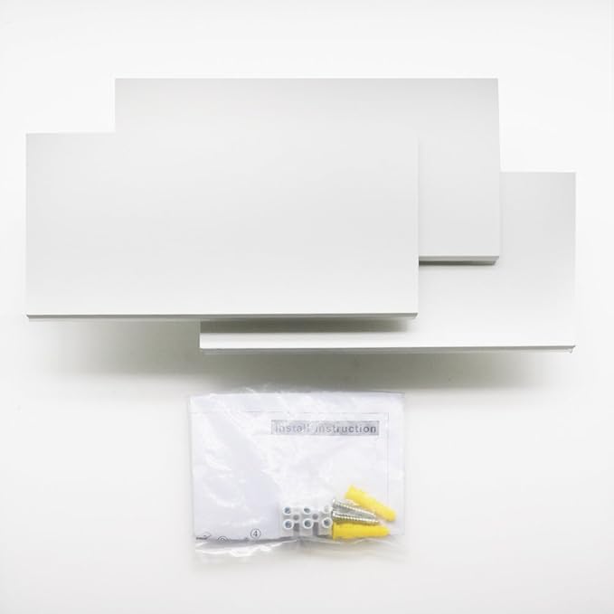 Ralbay 24W Modern LED Wall Sconces Indoor Matte White Wall Light for Bedroom Up and Down Wall Mount Light, Warm White 3000K