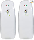 2PCS Automatic Air Freshener Spray Dispenser - Commercial and Home Use - Multiple Time Scent/Mist Release Settings for Room/Restroom Sprayer,Air Freshener not Included,White