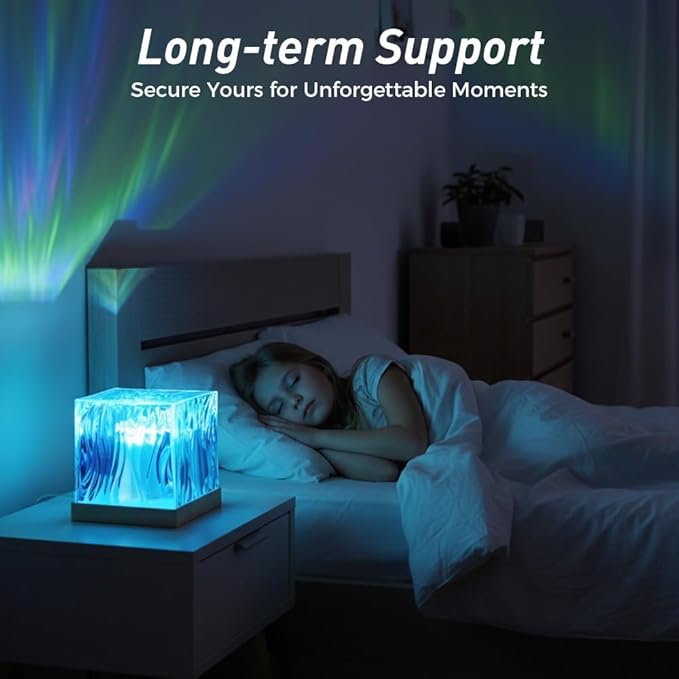Northern Lights Projector, 16 Colors Aurora Light Projector & Mood Lighting Galaxy Lamp, Ocean Lamp, App Remote Night Light for Bedroom, Gift for Teenage Girls Room Decor (Plug-in Model)