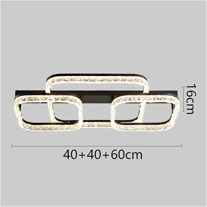 Nordic Home Decoration Salon Bedroom Decor Smart Led Lights Ceiling Light Indoor Lighting Versatile Use(Neutral Light,40 40 60cm)