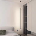 Modern Minimalist Pendant Light Plug in LED Pendant Lights Linear Floor to Ceiling Lamp Long Strip Hanging Lamp for Bedroom Bedside Living Room Corner - 47"