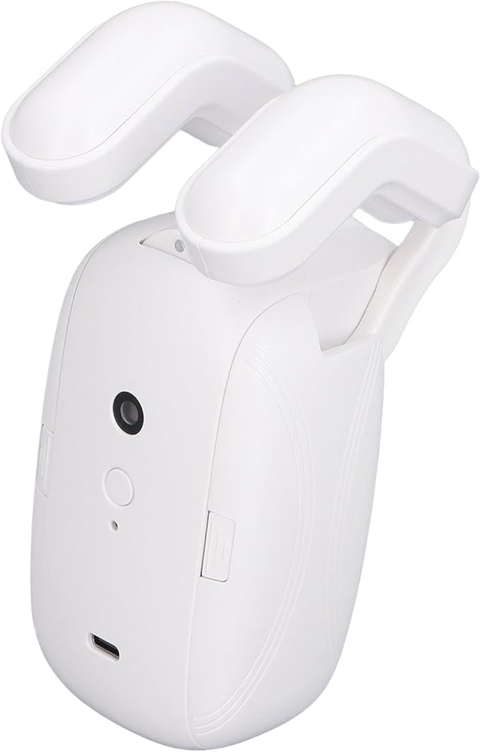 Focket Automatic Curtain Opener, Smart Curtain Motor with WiFi Remote Control Voice Timer Light Sensor for Roman Rod Tracks 13 38mm Quiet Operation 25dB 4000mAh Battery