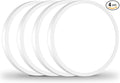 12Inch LED Flush Mount Ceiling Light Fixture, 28W 3200Lm Dimmable Modern Recessed Ceiling Lamp, 5000K Daylight White Round Low Profile Ceiling Light for Kitchen Closet Bedroom Hallway Laundry, 4-Pack