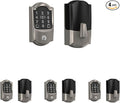 Schlage Encode Plus Smart Wi-Fi Lock for Front Door,Keyless Entry Deadbolt,Unlock with Apple Watch,Built-in WiFi and App Control,Easy Install,Alexa & Apple HomeKit Compatible,Satin Nickel,(Pack of 4)