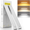 Under Cabinet Lighting Wireless, 2 Pack Under Cabinet Lights, Rechargeable Motion Sensor Light Indoor, 3 Color Temps, 5 Levels Dimmable Magnetic Closet Lights, Under Counter Lights for Kitchen, Stairs