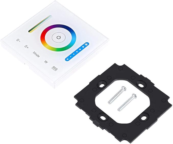 Fdit Wall-Mounted Led Panel Controller Capacitive Touch Panel Smart Dimmable Light for RGB Rgbw and RGB+CCT Led Strips