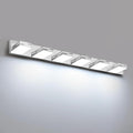 LED Modern Bathroom Vanity Light Fixtures, 6-Light 40-inch Dimmable Chrome Vanity Lights for Bathroom Lighting Fixtures Over Mirror, with 350° Rotatable Heads (Cool White 6000K)