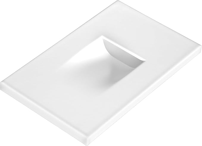 Maxxima Vertical LED Step Light, Indoor/Outdoor Stair Light, 3 CCT Color Selectable 3000K, 4000K, 5000K, 150 Lumens, IP65 Rated for Outdoor and Damp Locations, White, 2-Pack