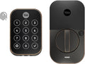 Yale Assure Lock 2 Touch Deadbolt, Oil Rubbed Bronze Keyless Entry Door Lock with Touch Digital Keypad and Fingerprint Scanner, (No Wi-Fi), YRD450-F-BLE-0BP