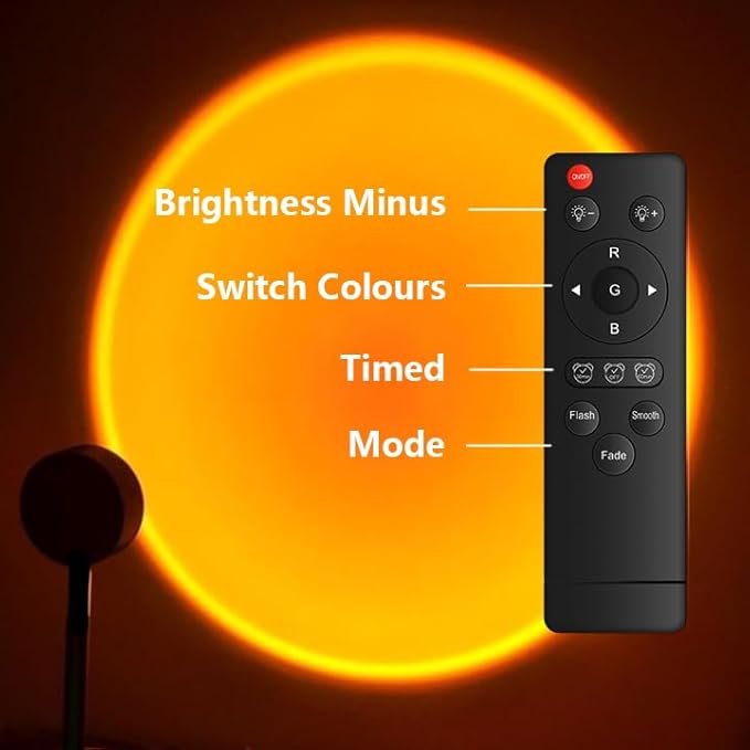 Sunset Lamp Projector Led Lights for Bedroom Night Light RGB Lights Sun Sunlight Sunrise Lamp Mood Lighting Home/Room Decor Christmas Gifts for Women,Tabletop Multicolor