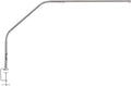 Daylight Slimline 4™ LED Table Lamp in Brushed Steel - 6,000K, 3,200 Lux, 4 Brightness Levels, USB-C Charging Port, Anti-Glare Diffuser, Flexible Design, Art & Craft, Sewing, Nail Salon