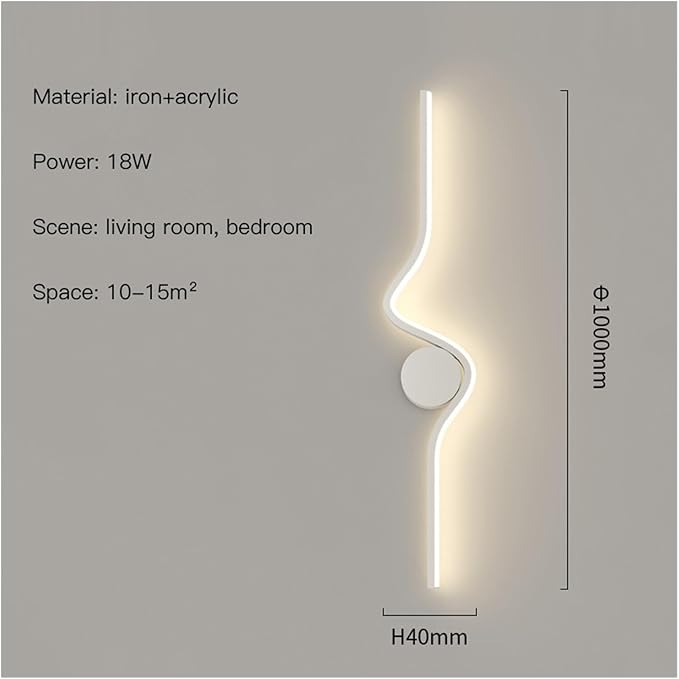 Modern Minimalist LED White Black Lighting for Bedroom Bedside Living Room Dining Kitchen,Elegant