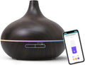 Meross Smart WiFi Essential Oil Diffuser Works with Apple HomeKit & Alexa, Ultrasonic Aromatherapy Diffuser & Mist Humidifier with Voice & APP Remote Control, Schedule & Timer, RGB Light