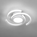 ADISUN LED Modern Ceiling Light,6000K Semi Flush Mount Ceiling Light Fixture,Unique White Ceiling Lights Fixtures for Living Room Bedroom Corridor Aisle Hallway Indoor Ceiling Lamp (D11 in*H3.9 in)