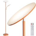 Orange Floor Lamps for Living Room, 44W/4500LM Super Bright 2 in 1 LED Floor Lamp with Remote, Stepless Dimmable