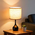 Touch Table Lamp for Bedroom,3 Way dimmable Nightstand Bedside Lamp with Linen Shade,Desk Lamp for Living Room, Guest Room, Home Office