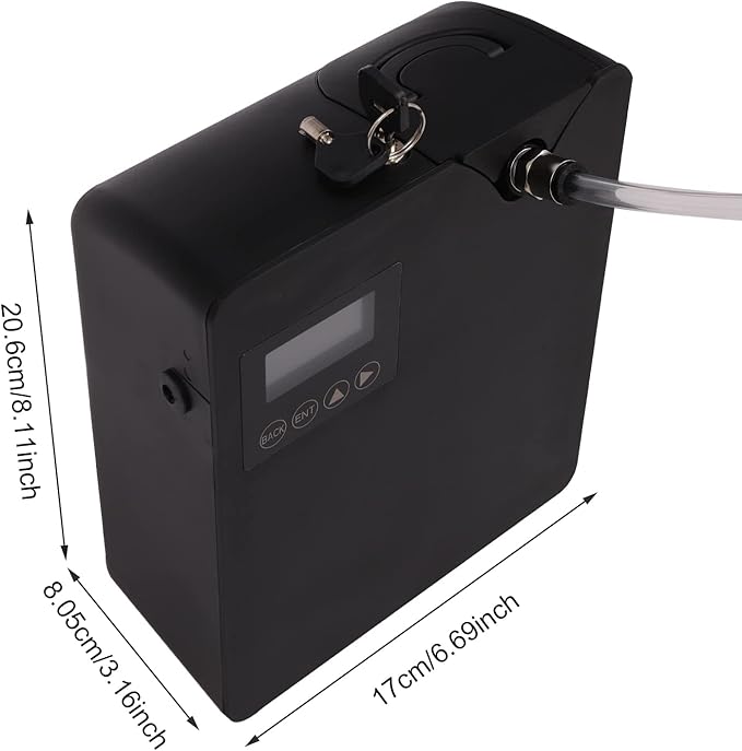 Smart Scented Air Machine, 300ml Anhydrous Essential Oil Diffuser with Professional Atomization Technology, HVAC Essential Oils for Large Rooms, Business, Office, Spa (Black)