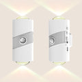 Motion Sensor Night Light,Smart LED Night Lights with Magnetic,Dimmable Night Lamp,8 RGB Colors,Portable Rechargeable Night Light for Indoor,Hallway,Bathroom,Stairway Christmas Decor White 2 Pcs
