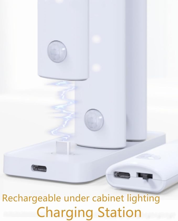 Motion Sensor Light Charging Station Multi-Device Charging Station Charging Three LED Lights at The Same Time Saves Time Space and More Convenient.