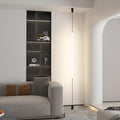 White Linear Pendant Floor to Ceiling Lamp Modern Minimalist Bedside Pendant Light Long Strip LED Hanging Lamp for Bedroom Living Room Corner - Hardwierd