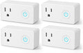 BN-LINK WiFi Heavy Duty Smart Plug Outlet, No Hub Required with Timer Function, White, Compatible with Alexa and Google Assistant, 2.4 Ghz Network Only (4 Pack)