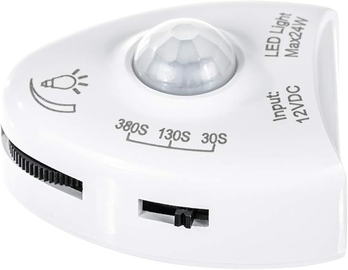 GZBtech Replaceable Motion Sensor Under Bed Warm White Strip Light