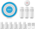 LWOHSI Home Security Systems with Door/Window Sensors and Motion Detectors,Wireless Burglar Alarm Kits with APP Real-Time Alerts,Compatible with Alexa & Google,No Monthly Fee (A519W-US-D)