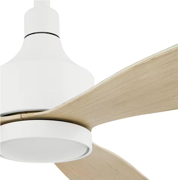 LYTIO Ryland 52 in. Smart Indoor/Outdoor Matte White Ceiling Fan with Adjustable White LED with Remote Powered by Hubspace