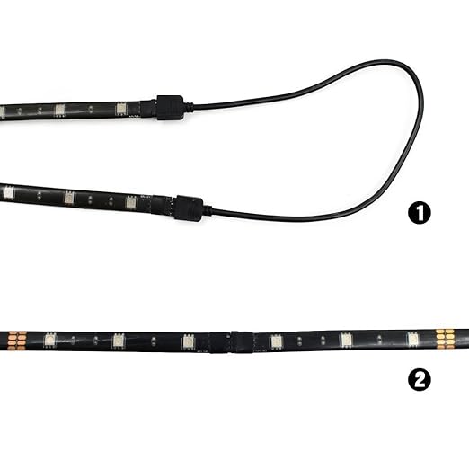 TORCHSTAR LED Strip Lights for 32 Inch-60 Inch HDTV, RGB LED TV Backlight Kit with Remote, ETL Listed, 16 Colors Changing Multi-color 5050 LEDs Bias Lighting, UL Adapter, Home Theater, Gaming Computer