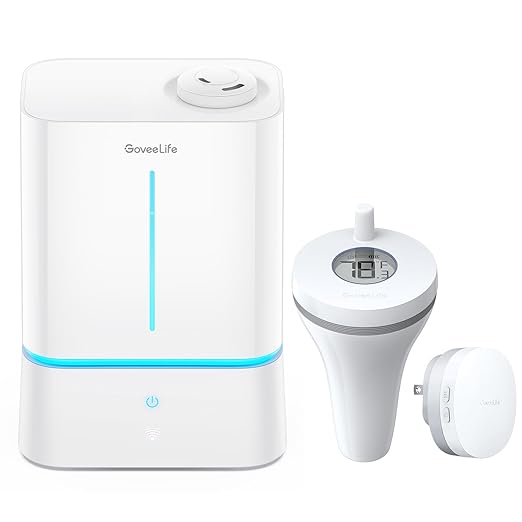 GoveeLife Smart Humidifier 4.5L for Bedroom Large Room & Smart Pool Thermometer