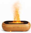 AquaAura Flame Diffuser – Flame Effect Essential Oil Diffuser & Humidifier, 160ml Aromatherapy Diffuser with 7 LED Colors, Cool Mist Humidifier with 1H/3H/6H Timer Auto Shutoff