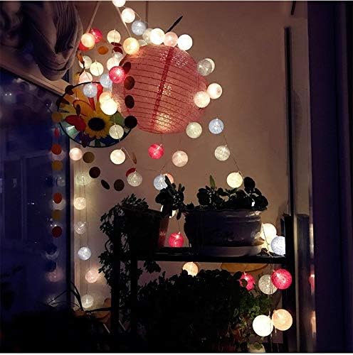 LED String Lights Battery Powered Snowfake Lights 16ft 40 LED Christmas Decorative Fairy Lights for Home,Holiday Party,Patio Yard,Wedding, New Year, Garden Décor,Indoor,White (Macaron)
