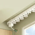 S-Fold Motorized Curtain Track Kit, 5-Wire Hardwired Smart Electric Curtains with Remote, 1.8N Mini Automatic Curtain Opener for Home Office (6.0 meters (236.2 inches))