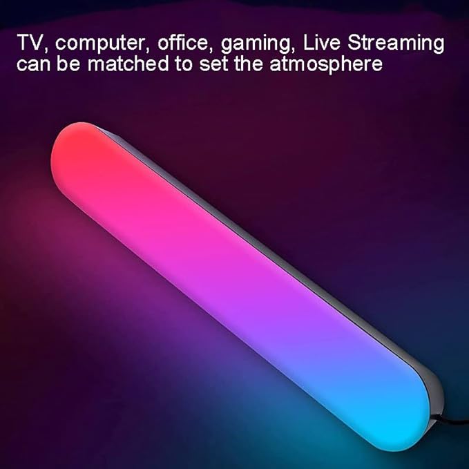 ThreeH RGB Light Bar LED Table Lamp for Gaming TV Backlight Ambient Lighting USB Powered with APP and Remote Control Colors Music Sync