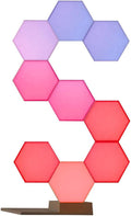 Yescom APP Control 9 Pack Smart LED Light Panels Hexagon Smarter Kit WiFi LED Table Light Kit Music Sync DIY Design Compatible with Alexa Google for Gaming TV Decor